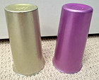 Vintage  2 Mcm Heller Hostessware Anodized Aluminum Cups Tumblers Various Colors