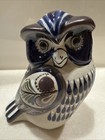 Vintage Signed Tonala Mexican Folk Art Pottery Owl 5   