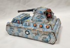 Vintage Tin Tank  Friction  Car Japan Tin Toy In Working Condition
