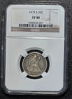 1875 S Twenty Cent 20c Piece - Ngc Xf 40  5057