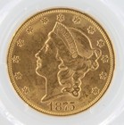 1875 Liberty Head Double Eagle Pcgs Ms61  20 Philadelphia Minted Gold Coin