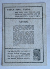 Vintage Victorian Trade Card Lion Coffee The Cotton Plant Educational Card