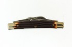 Vintage Queen 33c 4 Blade Folding Knife In Box 3 1 2  Stag Handle Made In Usa