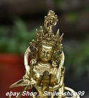 Tibet Buddhism Pure Bronze Mandkesvara Happy Yab-yum Goddess Buddha Statue