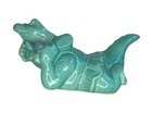 Rare Planter Vtg Aqua Figurine Porcelain Ceramic Mcm Anthropomorphic Art Pottery