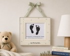 Baby Handprint Footprint Keepsake Frame Nursery Decor My Baby Sam Frame 