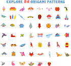 Origami Kit For Kids 8-12     116 Sheets W  54 Patterns   Guide Book Gift Set