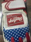 Rawlings Workhorse Batting Gloves Adult Small New Unused Red White Blue Stars