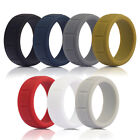 Medical Grade Silicone Wedding Ring Men s Flex Fit Sport Rubber Band 8-13  Size