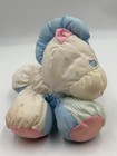 Fisher Price Puffalumps Zebra Pony 90s Vtg Plush Blue White Stars  stains  Read