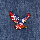 Usa Flag Eagle Applique Patch - Embroidered Stars   Stripes American Bird Badge