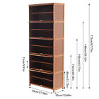 10-tier Bamboo Shoe Rack Cabinet Wooden Shelf Stand Storage Shoes Organizer Door