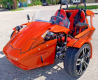 Orange Orca Ss Reverse Trike 72v Lithium Auto Cycle Golf Cart Fast Street Legal 