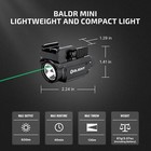 Olight Baldr Mini 600 Lumens Rechargeabletactical Light With Green Laser Sight