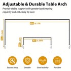 Over The Table Rod Stand With Clamps  Adjustable Metal Table Hanging Rod Stand