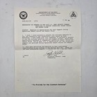 1992 81st Army Reserve Desert Storm Appreciation Set Coin Letter Card Sticker