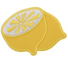 Lemon Applique Patch - Embroidered Citrus Fruit Badge 3   iron On 