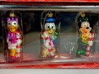 Disney Store Mickey Mouse   Friends Glass Ornament Set Of 6 Our Family Tree