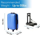 Folding Luggage Cart - Lightweight Aluminum Collapsible And Portable Fold Up