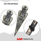 New Scottish Kilt Pin Celtic Knot Antique Aar Brand Crest Design Brass Finish 4 