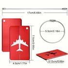 1pc Pvc Luggage Tag Travel Suitcase Id Address Label Holder Secure Name Card