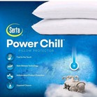 2 Pack Of Serta Power Chill Cooling Zip Close Pillow Case protectors Queen 