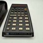 Vintage Hp Leather Case   Hewlett Packard Hp 45 Scientific Calculator No Cord