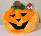 Nmt  Ty Classic - Gourdin The Pumpkin  7 Inch  Mwnmt Plush Stuffed Animal Toy