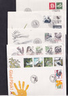 Sweden Birds Fdc Choice Years Swan Eagle Falcon Owl Osprey Heron Blackbird Tern