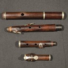 Antique William Hall   Son 4-key Wooden Flute C 1848-1849     Restoration Project