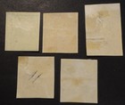 Scott  343-347  Mint  Hr  1908-1909 Imperf Stamps Complete Set  Jl3    -- Bright