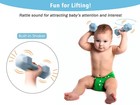 Giftty Baby Dumbbell - Silicone Infant Rattle Teething Toy Teether Toddler