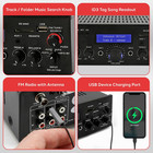 Wireless Bluetooth Power Amplifier - 200 Watt Audio Stereo Receiver W  Usb Po   