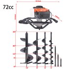 52cc 63cc 72cc Gas Auger Post Hole Digger With 4auger Drill Bits 3extension Rods