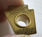 Semi -aged Ludwig Keystone Drum Badge With Grommet- Repro