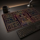 Ancient Mew Pokemon Playmat Tcg Card Game Mat Gaming Mouse Pad Gift 24x14 In