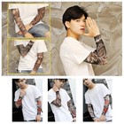 10 Pcs Temporary Tattoo Sleeves Body Art Cooling Fake Slip On Arm Sun Protector