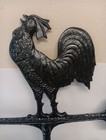 Black Metal Rooster Wheather Vane 27 Inch High