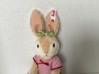 Steiff  rabbit Girl   8 4   tall   Tag 006500