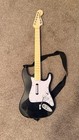 Wii Guitar    Drum Set Bundle W  Sticks  brand Is Fender Stratocaster 