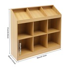 9-cube Wooden Storage Bookcase  Open Shelf Cabinet  Modern Bookshelf Organizer
