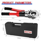  Copper Tube Fittings Hydraulic Pipe Crimping Tool With 1 2  3 4  And 1  Jaw 