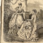 Antique Ephemera Harper   s Bazar 1868 Magazine