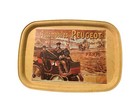 Vintage Metal Serving Tray Peugeot Automobile Car Paris France 16   x11    Man Cave