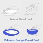 Spill Proof Scoop Bowl And Plate With Non-skid Suction Base  Adaptive Self-fe   