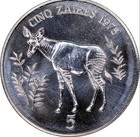 1975 Congo 5 Zaires Okapi Ngc Ms 66