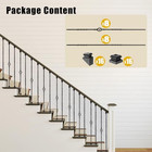 Iron Balusters For Staircase  16 Pack Wrought Balusters  1 2  Black