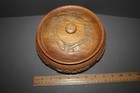 Vintage Carved Wood Hawaii Souvenir Covered Bowl Tiki Bar Decor
