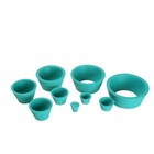 9 Count Buchner Funnel Flask Adapter Set  Tapered Collar  9 Sizes