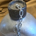 Vintage Military Aluminum Canteen W  Screw Cap   Chain  L f  c  Swanson Mach